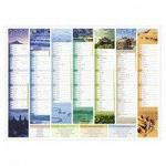 CALENDRIER SEMESTRIEL MURAL 2027 - BANCOLOR - 40,5 X 55 CM