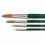 LOT DE 4 - PINCEAU HOBBY LINE BASIC, NYLON, ROND, N. 12