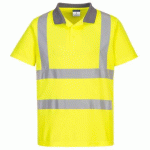 PORTWEST EC10 POLO ECO HAUTE VISIBILITÉ (PACK DE 6) JAUNE - TAILLE L