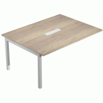 PROLONGATION TABLE RÉUNION TRENDY-160CM-CHÊNE CANADIEN GRIS - ARTARREDI