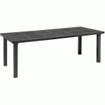TABLE LEVANTE ANTHRACITE RALLONGE 160-220 CM