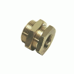 TRAVERSÉE DE CLOISON ÉGALE LAITON 0117 - FEMELLE 1/2" BSPP CYLINDRIQUE PARKER LEGRIS
