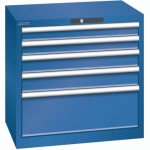ARMOIRE BLEU GENT. 717X572X700 AVEC 5 TIR. 75KG _ 78.560.090 - LISTA