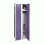 ARMOIRE SÉCHANTE IP 2 COLONNES À CLÉ VIOLET - MANUTAN COLLECTIVITÉS