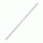 BAGUETTE RELIURE ANNEAUX PLASTIQUE PAVO 8 MM BLANCHE - BOÎTE DE 100