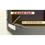 BLOQUE VOLET BLANC - GAUCHE STANDARD POUR VOLET PVC