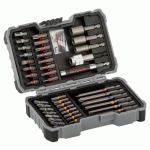COFFRET 43 EMBOUTS DE VISSAGE - AVEC PORTE-EMBOUTS ET DOUILLES 6 PANS BOSCH