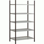 RAYONNAGE ARCHIVES ELÉMENT DÉPART SIMPLE FACE 7 NIVEAUX L/H/P 129 X 200 X 38,8CM - MANUTAN COLLECTIVITÉS