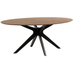 KAVE HOME - TABLE NAANIM 180 X 110 CM FINITION NOYER - MULTICOLORE
