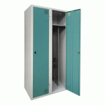 ARMOIRE SÉCHANTE IS 2 COLONNES À MORAILLON TURQUOISE - MANUTAN COLLECTIVITÉS