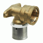 COUDE APPLIQUE MURALE COURTE PER FEMELLE 16 F1/2 - SOMATHERM - 3318-16-15