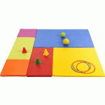 KIT DE 6 TAPIS BASICS MULTICOLORES - MANUTAN COLLECTIVITÉS