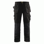 PANTALON DE TRAVAIL ARTISAN BAS AMOVIBLES NOIR TAILLE 50L - BLAKLADER