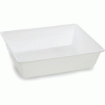 PLAT EN PLEXIGLAS GASTRONORME 1/2 - 325X265X80 MM - BLANC