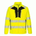 PORTWEST DX473 VESTE HYBRIDE HAUTE VISIBILITÉ DX4 JAUNE/NOIR - TAILLE L