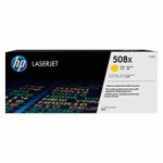 TONER HP 508X HAUTE CAPACITÉ JAUNE POUR IMPRIMANTE LASER