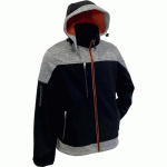 VESTE DE TRAVAIL SOFTSHELL 3 COUCHES - BANJO - AVEC CAPUCHE AMOVIBLE - T S COVERGUARD