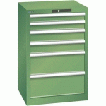 ARMOIRE VERT 564X572X850 AVEC 6 TIR. 75KG _ 14.258.030 - LISTA