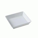 ASSIETTE QUARTZ SOLIA MATIÈRE NATURELLE BLANC 9 X 9 CM (VENDU PAR 200)