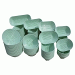 BANNETON LONG POLYPROPYLÈNE VERT 1000G_118 539 - MATFER