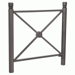 BARRIÈRE PROVINCE ROSACE 1.07 M CITY - ZINC GRIS PROCITY - PROCITY