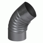 COUDE PLISSÉ À 45° ALUMINIÉ 125 MM - TEN - 374125
