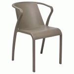 FAUTEUIL FADO POLYPROPYLÈNE - TAUPE - STAMP