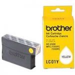 LOT DE 2 CARTOUCHES ENCRE BROTHER LC01Y JAUNE