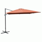 PARASOL DEPORTE 3X4 CM NH20 INCLINABLE MANIVELLE PAPRIKA - PROLOISIRS