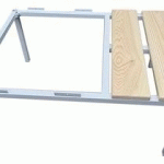 SOCLE BLANC 60 CM- VESTIAIRE MULTICASES