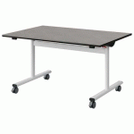 TABLE MALIBU RAB. 120X80 T4 DL ST BÉTON F186/NOIR BLC 9016
