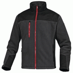 VESTE POLAIRE EN LAINE - BRIGHTON 2 - GRIS ET NOIR - TAILLE M DELTA PLUS