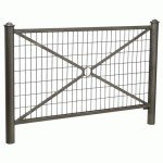 BARRIÈRE PROVINCE GRILLAGÉE 1.57 M AGORA - ZINC GRIS PROCITY - PROCITY
