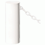 BORNE BARCELONE Ø 22 CM 1 ANNEAU - ZINC BLANC 9010 - PROCITY