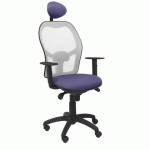 CHAISE JORQUERA EN MAILLE GRISE AVEC APPUI-TÊTE FIXE ET ASSISE BALI - AZUL CLARO