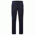 LOT DE 2 - PORTWEST CD111 PANTALON DE TRAVAIL EN COTON BICOLORE WX1 MARINE/ROYAL - TAILLE 30 - STANDARD