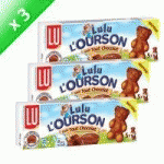 OFFRE RESERVEE AUX ENTREPRISESGATEAU PATISSIER LU LU - LULU L'OURSON TOUT CHOCOLAT 150G X3