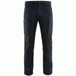 PANTALON DE TRAVAIL SERVICES STRETCH MARINE FONCÉ/NOIR TAILLE 38 - BLAKLADER