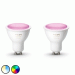 PHILIPS HUE WHITE & COLOR AMBIANCE 4,3W GU10 LOT 2