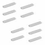 POIGNÉE DE MEUBLE PICANYA-ANODISÉ MAT-ENTRAXE 64 MM - 10 POIGNÉES EMUCA