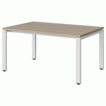 TABLE MALIBU 120X80 T3 SOUDÉ STR ABS CHÊNE 1146/BLC 9016