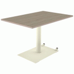 TABLE MANO MOB 120X80 T6 STR ALAISÉ CHÊNE B. CAPPUCC./1013 - MOBIDECOR