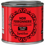 SYNTILOR - FERRONNERIE NOIR RAL 9005 FINITION : BRILLANT 125 ML