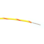 FIL ÉLECTRIQUE RS PRO BS4808 0,5 MM² 20 AWG, 1 KV C.A., PVC ROUGE/JAUNE, 100M ( PRIX POUR BOBINE DE 100 )