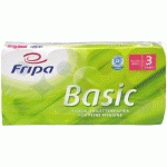 FRIPA PAPIER TOILETTE BASIC, 3 COUCHES, BLANC - LOT DE 3