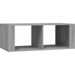 TABLE BASSE SONOMA GRIS 100X50X36 CM BOIS D'INGÉNIERIE