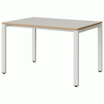 TABLE MALIBU 120X80 T5 SOUDÉ STR ALAISÉ BLC SE W911/BLC 9016