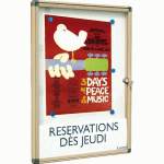 VITRINE AFFICHAGE EXTÉRIEUR ALCOR 35 X 47 CM COLORIS ANODISÉ - MANUTAN COLLECTIVITÉS
