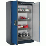 ARMOIRE SÉCURITÉ Q-PEGASUS-90 Q90.195.120.WDAC GRIS/BLEU - MANUTAN COLLECTIVITÉS