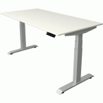 BUREAU ASSIS/DEBOUT MOVE4 ÉLECTR. L160XP80XH64-129CM BLANC - KERKMANN